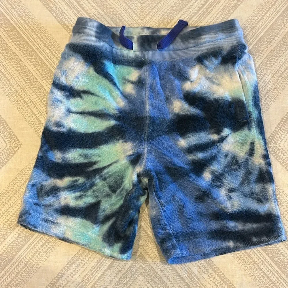 Baby Gap Boys Shades of Blue Terrycloth Tie Dye Shorts - Size 4